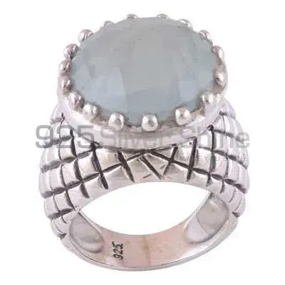 Fine 925 Sterling Silver Rings In Natural Chalcedony Gemstone 925SR3511