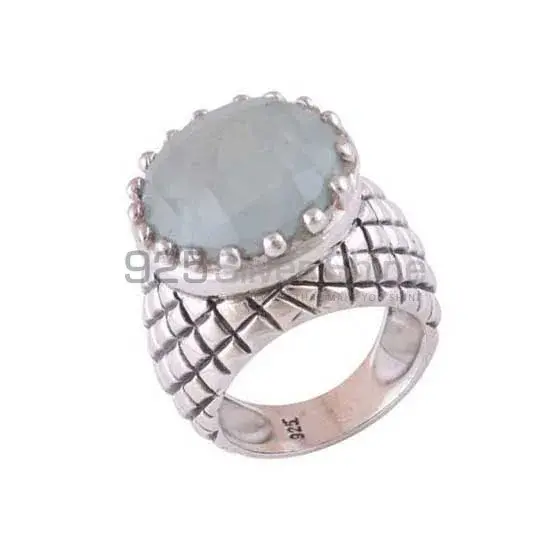 Fine 925 Sterling Silver Rings In Natural Chalcedony Gemstone 925SR3511_0