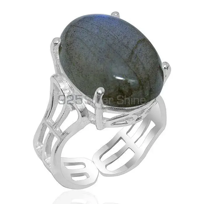 Fine 925 Sterling Silver Rings In Natural Labradorite Gemstone 925SR1907_0