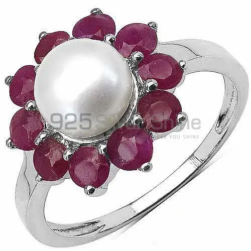 Fine 925 Sterling Silver Rings In Natural Multi Gemstone 925SR3101