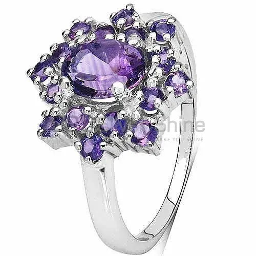 Fine 925 Sterling Silver Rings In Semi Precious Amethyst Gemstone 925SR3196_2