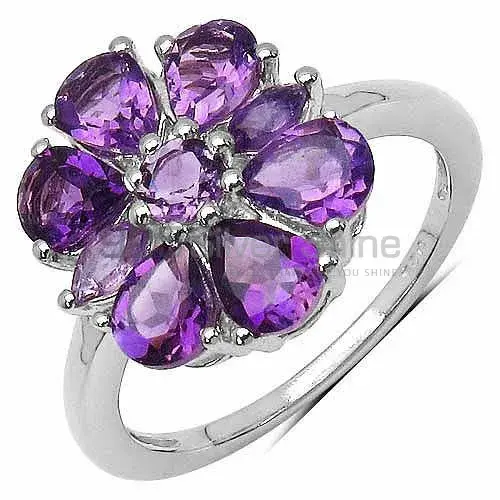 Fine 925 Sterling Silver Rings In Semi Precious Amethyst Gemstone 925SR3275