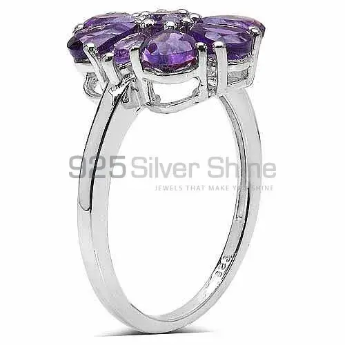 Fine 925 Sterling Silver Rings In Semi Precious Amethyst Gemstone 925SR3275_0