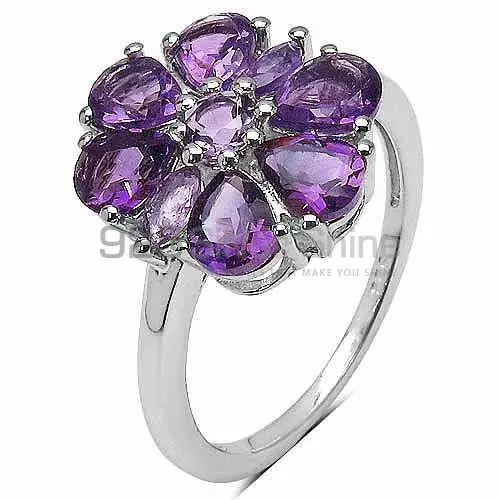 Fine 925 Sterling Silver Rings In Semi Precious Amethyst Gemstone 925SR3275_1