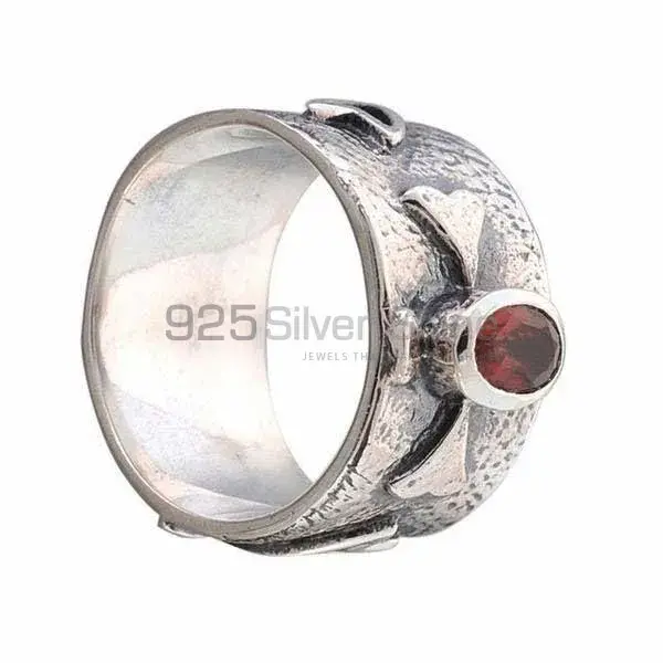 Boho Design Sterling Silver Garnet Rings Jewelry 925SR3669_0