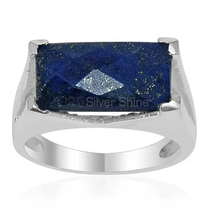 Fine 925 Sterling Silver Rings In Semi Precious Lapis Gemstone 925SR1525_0