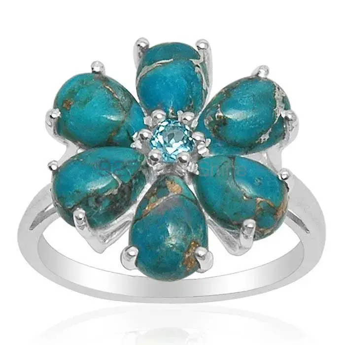 Fine 925 Sterling Silver Rings In Semi Precious Multi Gemstone 925SR1446