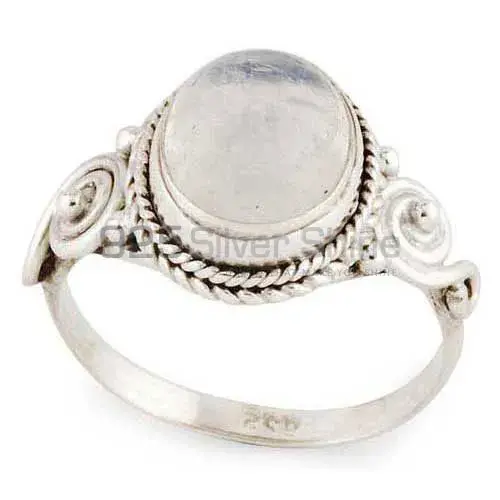 Fine 925 Sterling Silver Rings In Semi Precious Rainbow Moonstone 925SR2944