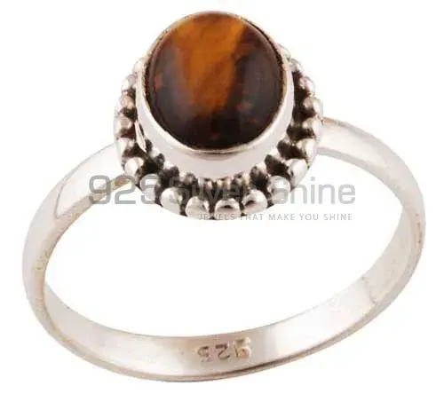 Fine 925 Sterling Silver Rings In Semi Precious Tiger's Eye Gemstone 925SR2865_0