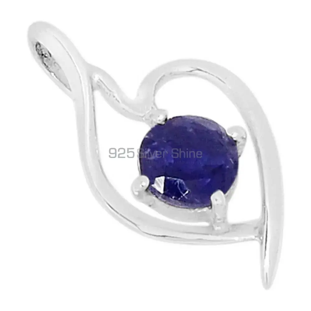 Fine Sterling Silver Pendants In Iolite Gemstone Jewelry 925SP300