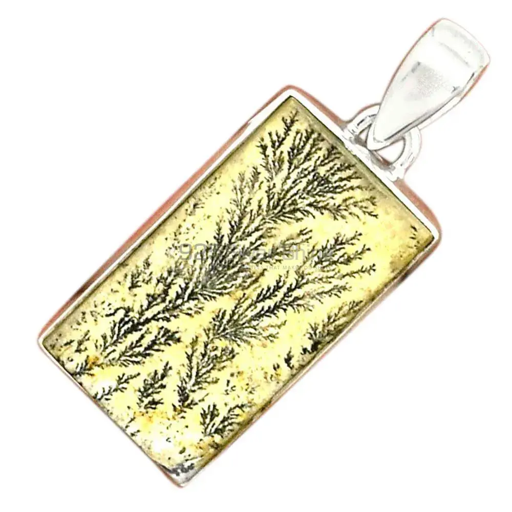 Fine Sterling Silver Pendants Wholesaler In Psilomelane Dendrite German Gemstone Jewelry 925SP146_9