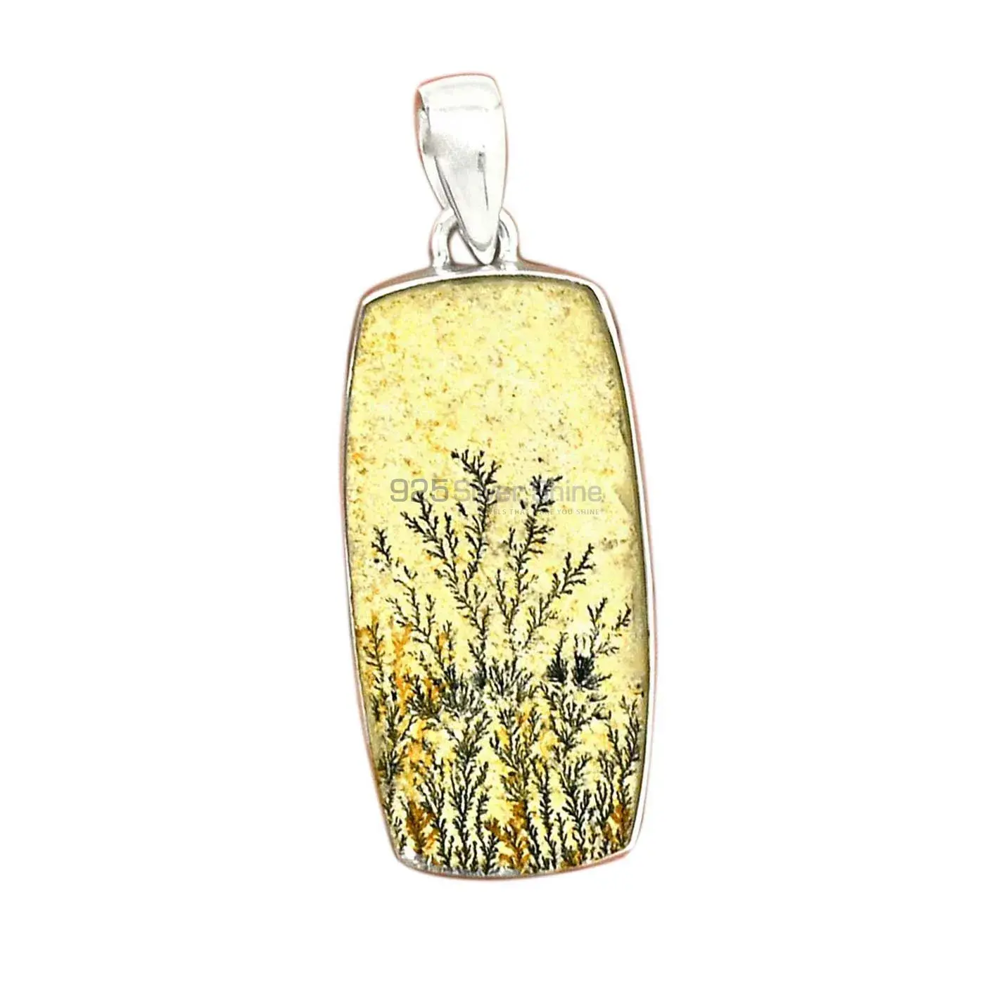 Fine Sterling Silver Pendants Wholesaler In Psilomelane Dendrite German Gemstone Jewelry 925SP146_12