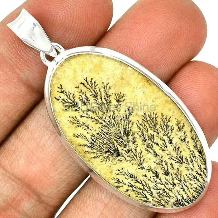 Fine Sterling Silver Pendants Wholesaler In Psilomelane Dendrite German Gemstone Jewelry 925SP146_14