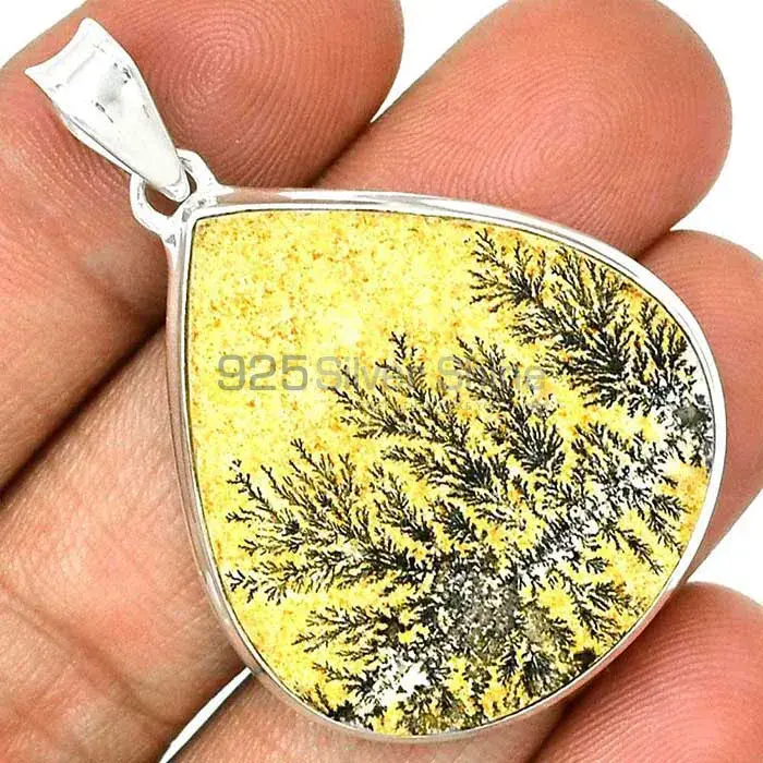 Fine Sterling Silver Pendants Wholesaler In Psilomelane Dendrite German Gemstone Jewelry 925SP146_15