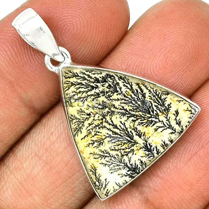 Fine Sterling Silver Pendants Wholesaler In Psilomelane Dendrite German Gemstone Jewelry 925SP146_16