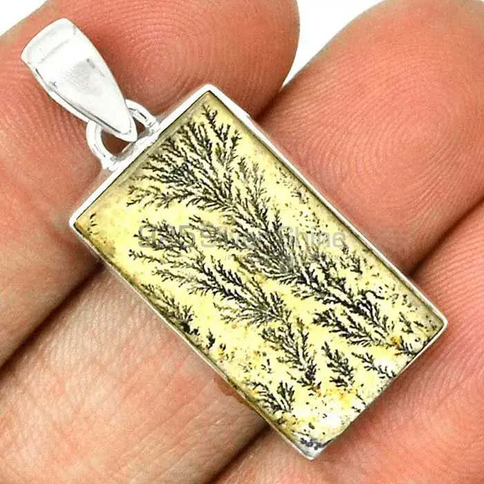 Fine Sterling Silver Pendants Wholesaler In Psilomelane Dendrite German Gemstone Jewelry 925SP146_17