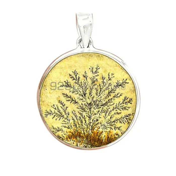 Fine Sterling Silver Pendants In Psilomelane Dendrite German Gemstone Jewelry 925SP146_3