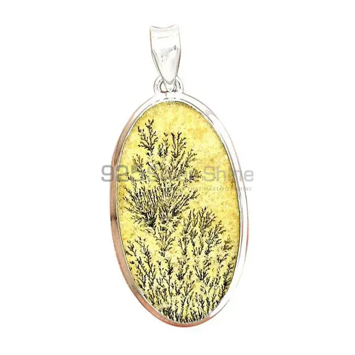 Fine Sterling Silver Pendants Wholesaler In Psilomelane Dendrite German Gemstone Jewelry 925SP146_4