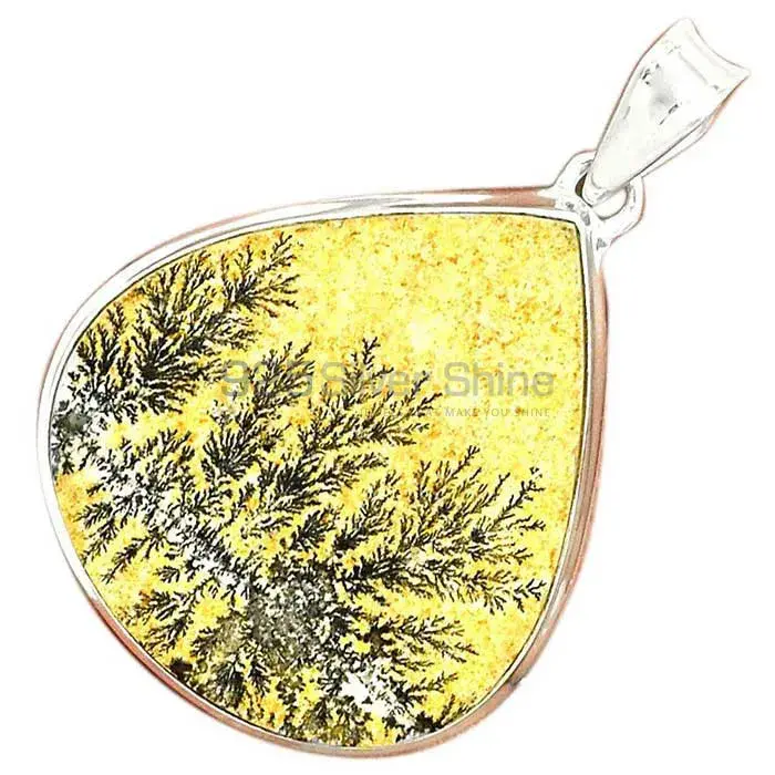 Fine Sterling Silver Pendants Wholesaler In Psilomelane Dendrite German Gemstone Jewelry 925SP146_5