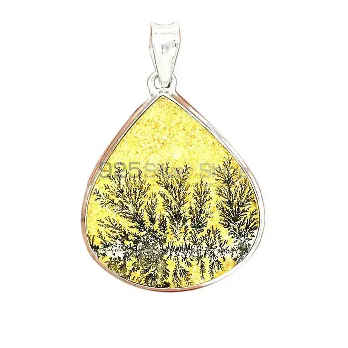 Fine Sterling Silver Pendants Wholesaler In Psilomelane Dendrite German Gemstone Jewelry 925SP146_6