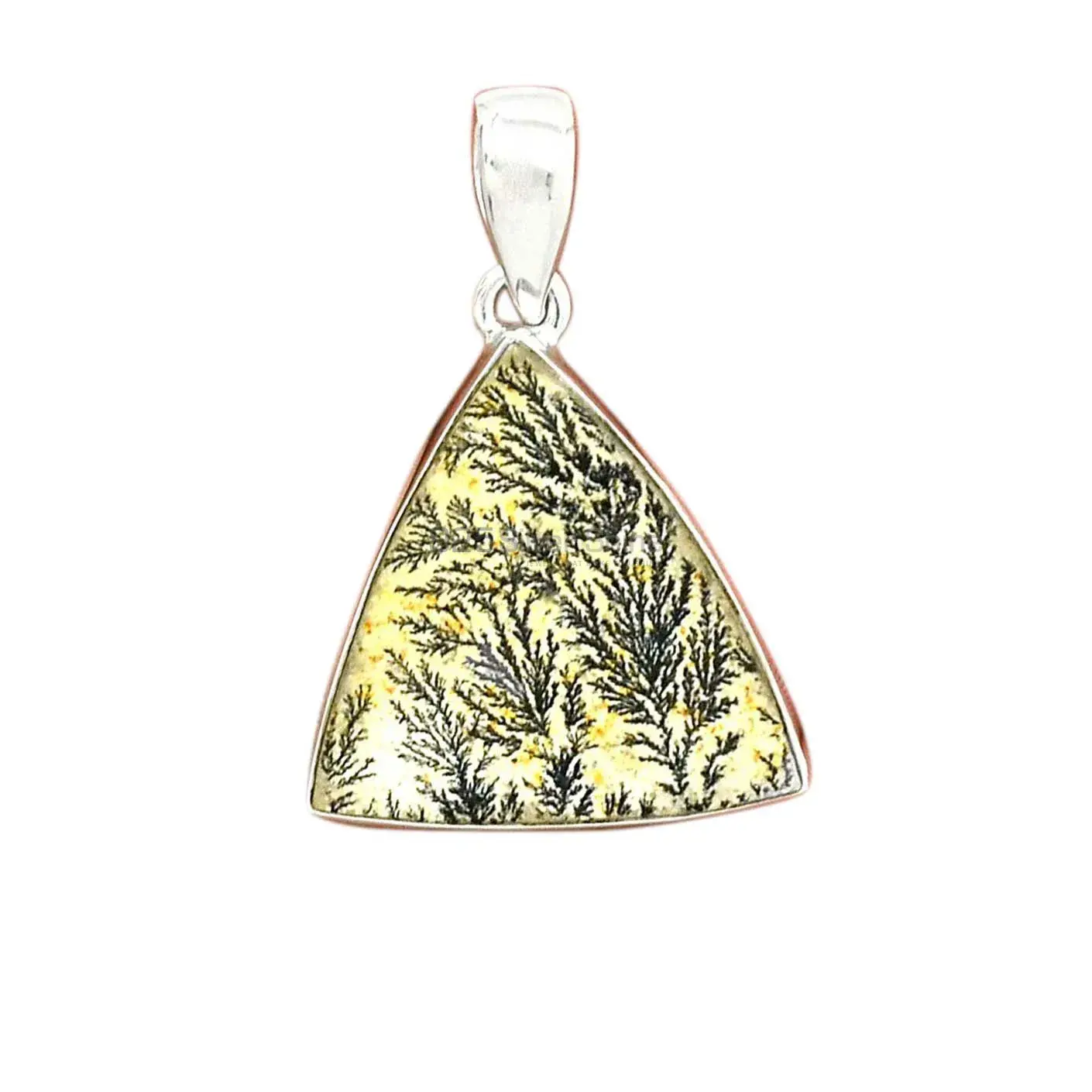 Fine Sterling Silver Pendants Wholesaler In Psilomelane Dendrite German Gemstone Jewelry 925SP146_8