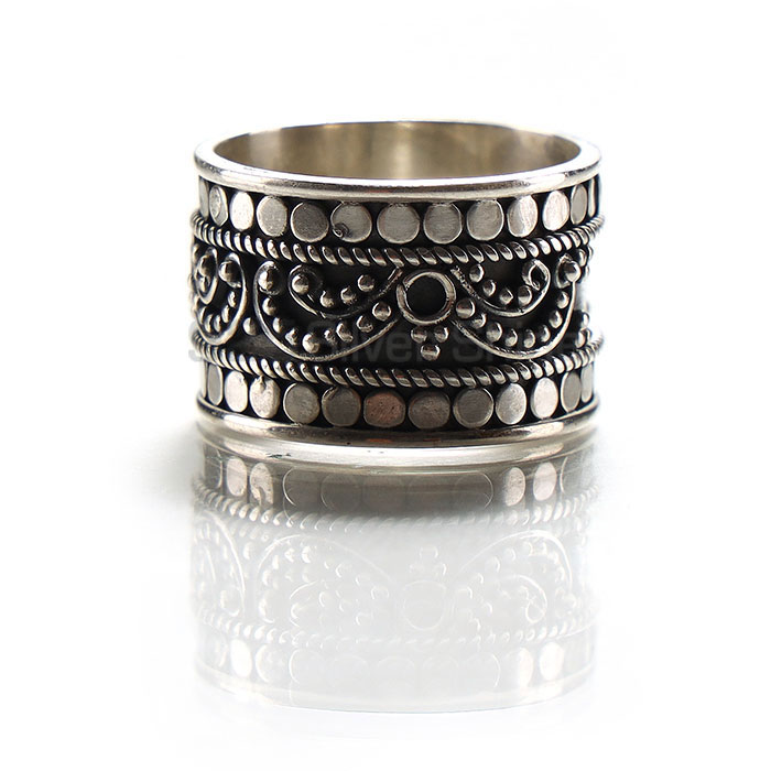 Fine Work Design vintage oxidized 925 Silver Band Ring SSR161_0