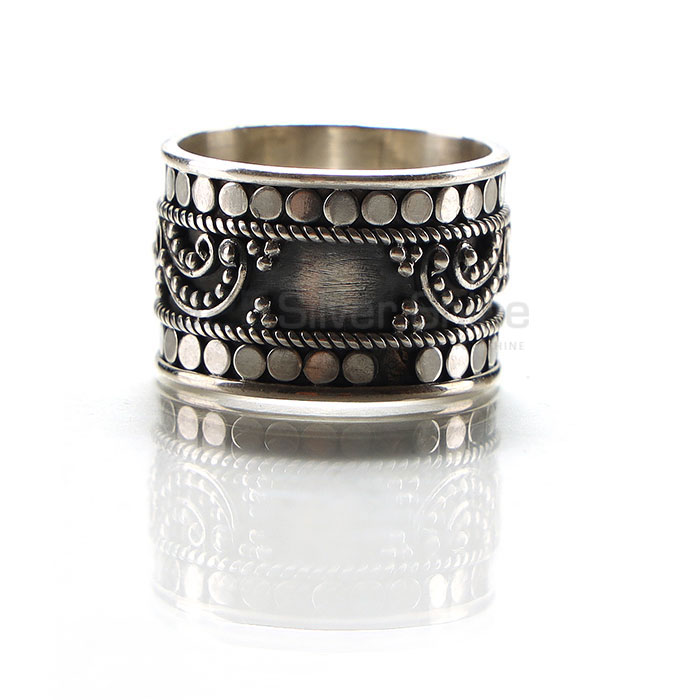 Fine Work Design vintage oxidized 925 Silver Band Ring SSR161_1