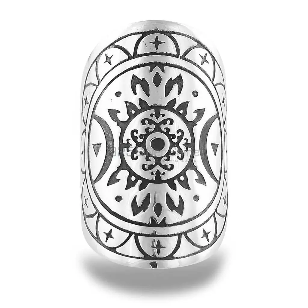 Fire Element Mandala Ring In Sterling Silver 925MR115