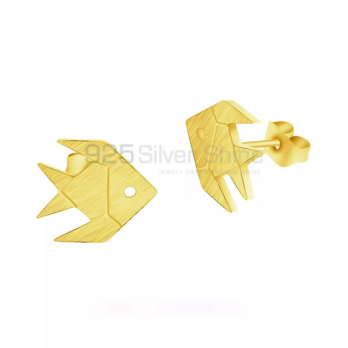 Fish Earring, Animal Minimalist Earring In 925 Sterling Silver AME51_0