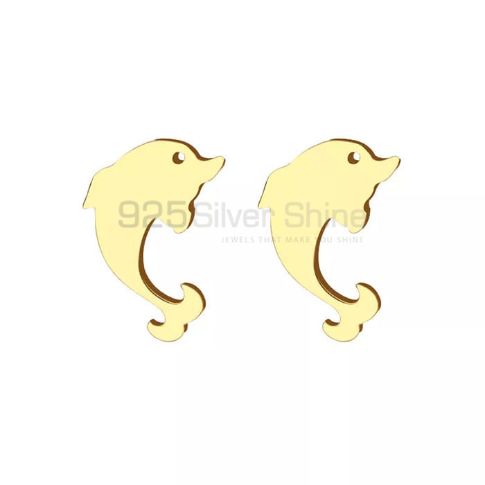Fish Earring, Designer Animal Minimalist Earring In 925 Sterling Silver AME67_0