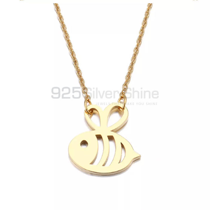 Fish Necklace, Animal Minimalist Necklace In 925 Sterling Silver AMN202