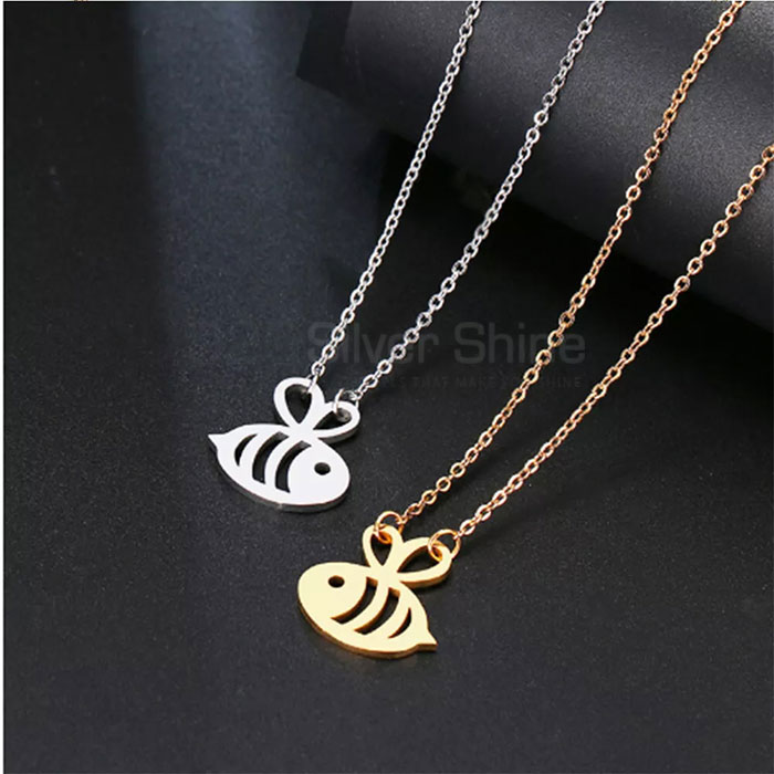 Fish Necklace, Animal Minimalist Necklace In 925 Sterling Silver AMN202_0