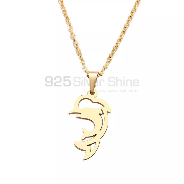 Fish Necklace, Animal Minimalist Necklace In 925 Sterling Silver AMN161