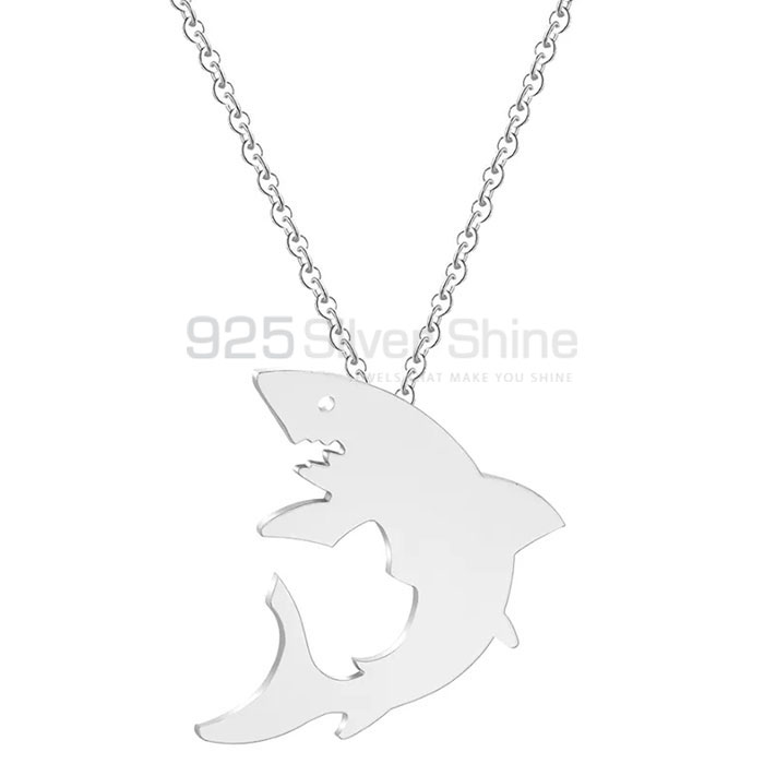 Fish Necklace, Top Selections Animal Minimalist Necklace In 925 Sterling Silver AMN240