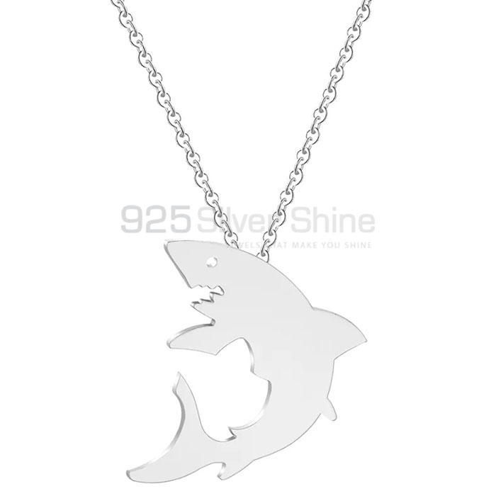 Fish Necklace, Animal Minimalist Necklace In 925 Sterling Silver AMN240