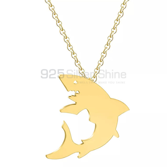 Fish Necklace, Animal Minimalist Necklace In 925 Sterling Silver AMN240_0