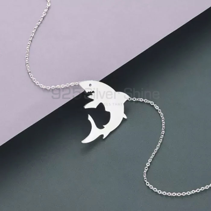 Fish Necklace, Animal Minimalist Necklace In 925 Sterling Silver Jewelry AMN100