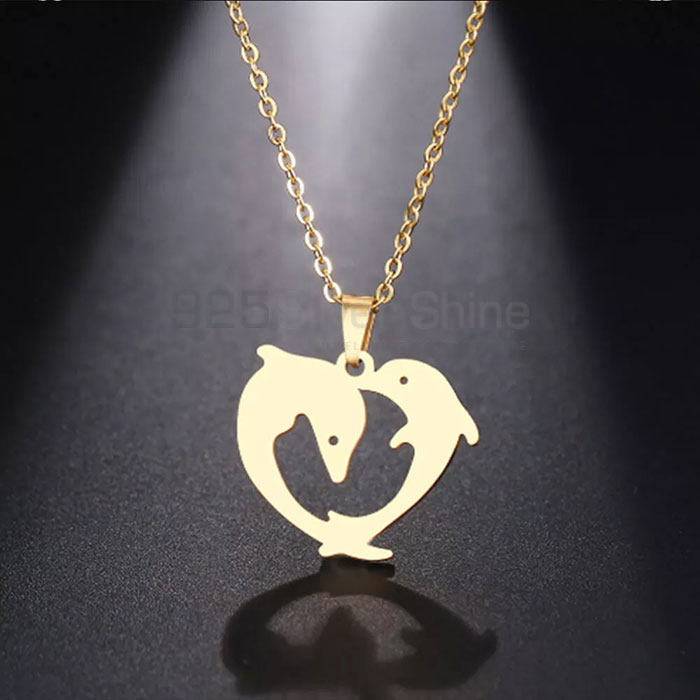 Fish Necklace, Animal Minimalist Necklace In 925 Sterling Silver AMN205_0