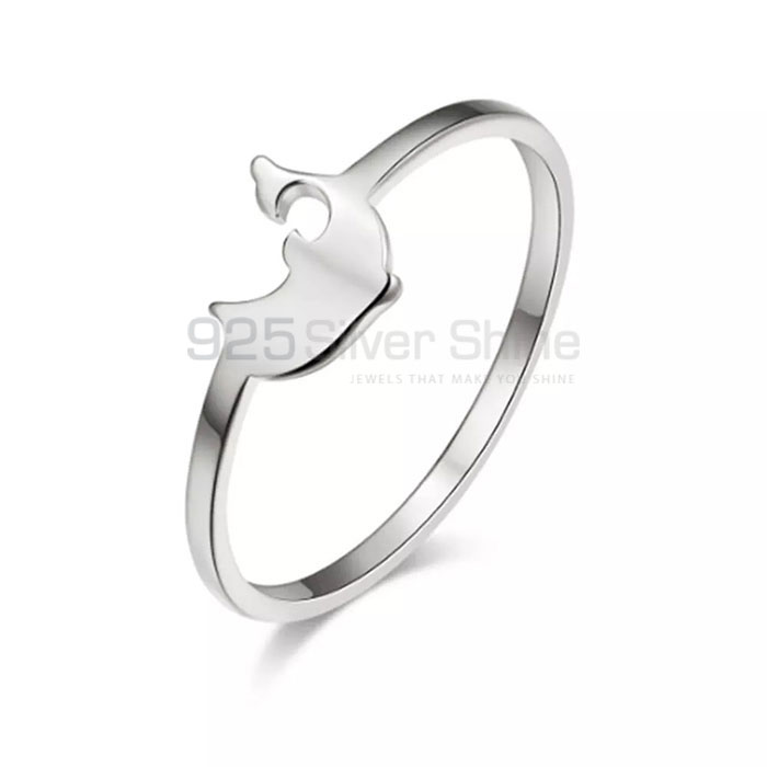 Fish Ring, Designer Animal Minimalist Rings In 925 Sterling Silver AMR298
