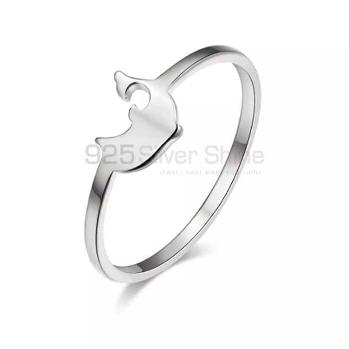 Fish Ring, Animal Minimalist Rings In 925 Sterling Silver AMR298