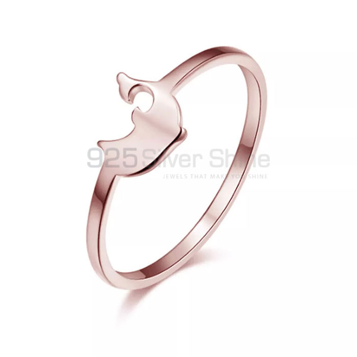Fish Ring, Animal Minimalist Rings In 925 Sterling Silver AMR298_1