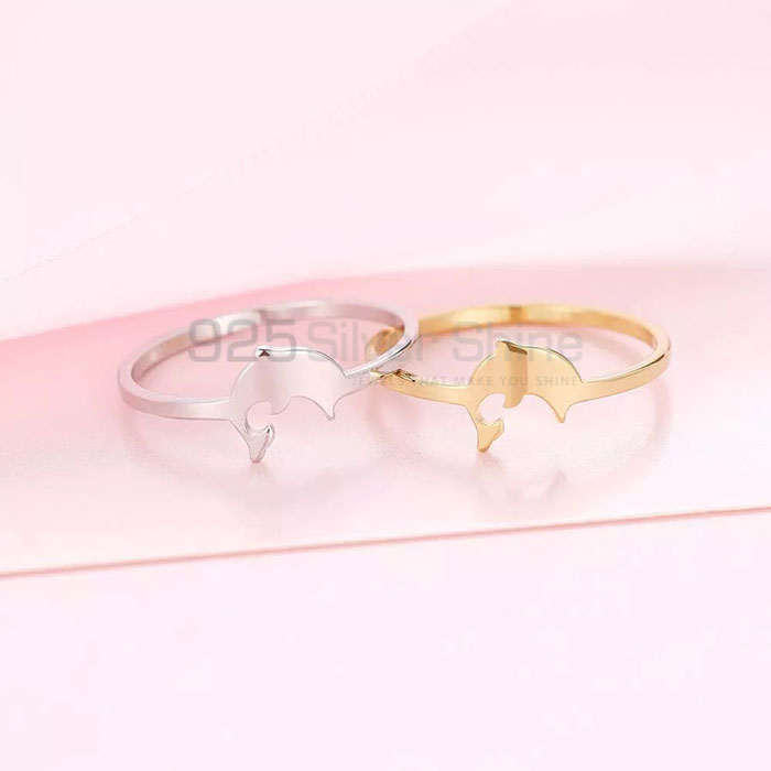 Fish Ring, Animal Minimalist Rings In 925 Sterling Silver AMR298_2
