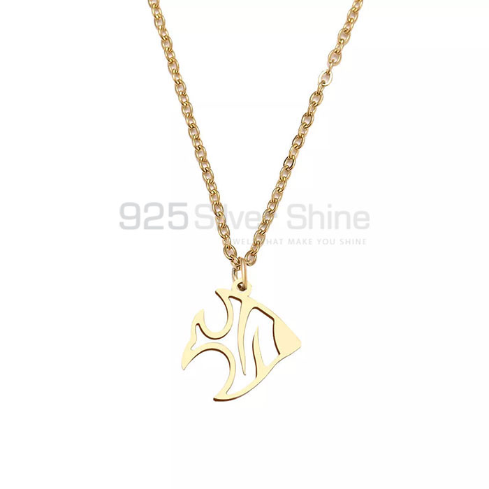 Fish Necklace, Animal Minimalist Handmade Necklace In 925 Sterling Silver AMN129