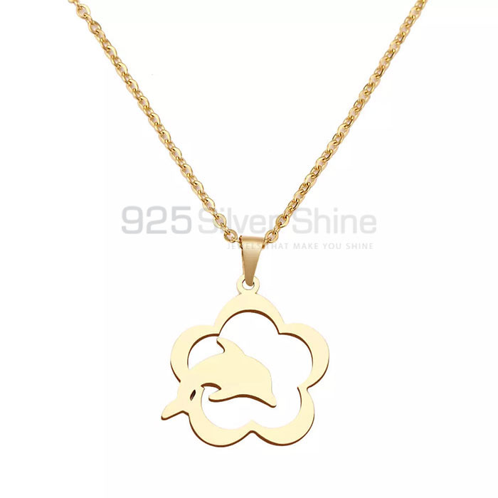 Fish Necklace, Animal Minimalist Necklace In 925 Sterling Silver AMN171