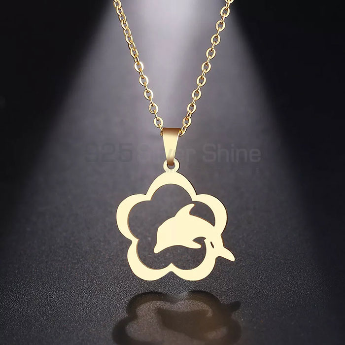 Fish Necklace, Animal Minimalist Necklace In 925 Sterling Silver AMN171_0