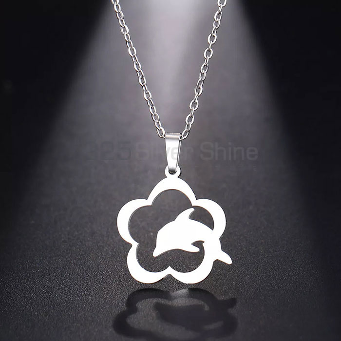 Fish Necklace, Animal Minimalist Necklace In 925 Sterling Silver AMN171_1