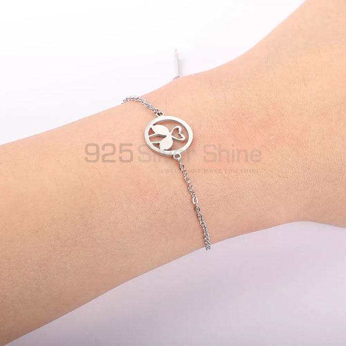 Flamingo Bracelet, Stunning Animal Minimalist Bracelet In 925 Sterling Silver AMB07_0
