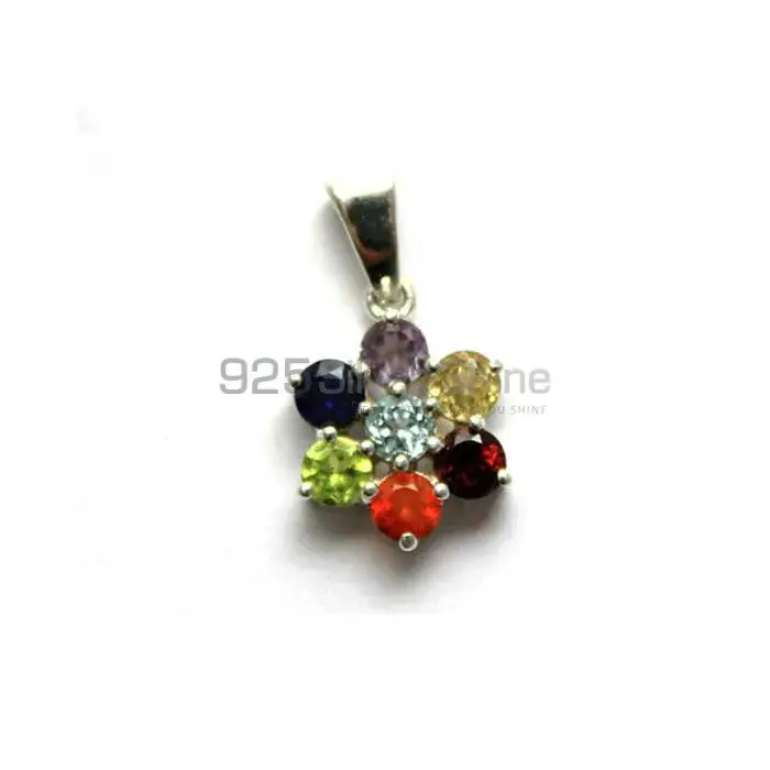 Flower Chakra Pendant With Sterling Silver Jewelry SSCP138