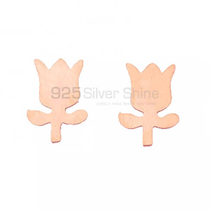 Flower 925 Sterling Silver Minimalist Stud Earring FWME202_0