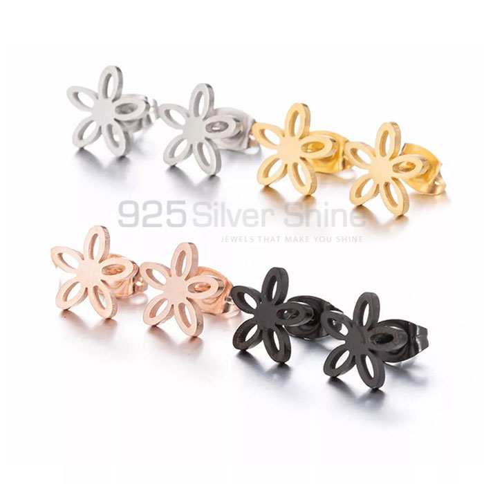 Flower Ear Studs Earring In 925 Sterling Silver FWME199_1